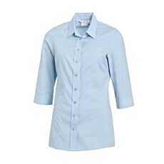 Blouse à manches 3/4 en fibres mélangées, résistant au chlore