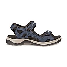 ECCO Sandales en nubuck et fermeture velcro marine