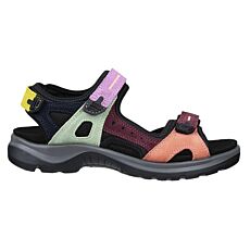 ECCO Sandales en nubuck et fermeture velcro multi-color