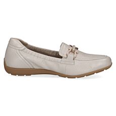 Caprice Mocassins femme avec boucle décorative sable