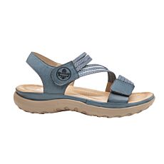 Rieker Sandale mit Elastbändern himmelblau