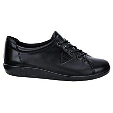 ECCO Chaussures à lacets « Soft 2.0 » en cuir nubuck noir