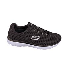 SKECHERS Schlupfschuh «Summit» schwarz-weiss