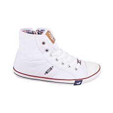 Mustang Sneaker, Mid Cut weiss