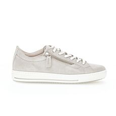 Gabor Sneakers de sport en cuir velours, confortable et pratique – gris clair