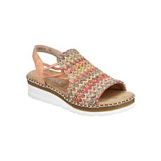 Rieker Sandale, avec inserts élastiques multicolore