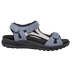 LEGERO Sandalette pour femme en cuir souple, ajustable et antidérapante bleu