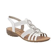 REMONTE Sandalette für Damen aus Softmaterial, bequem und stilvoll weiss