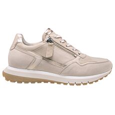 Gabor Sneaker aus Velours- und Perlatoleder puder