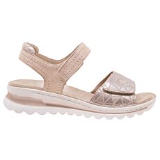 ARA Damen-Sandale, Veloursleder, HighSoft Komfort sand