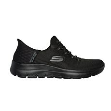 SKECHERS Chaussures pour dames, SLIP INS, avec lit plantaire Air cooled noir