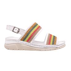 GEMINI Sandalette, Anilinleder weiss