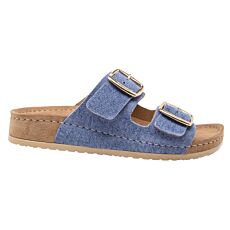 Mubb Pantolette mit Memory-Fussbett jeansblau