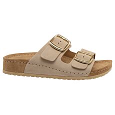 Mubb Pantolette mit Memory-Fussbett cappuccino