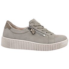 GABOR Sneaker aus Glattleder moos