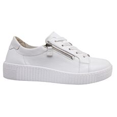 GABOR Sneaker aus Glattleder weiss
