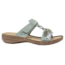 RIEKER Pantolette, weich gepolstert mint