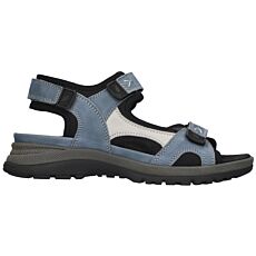 WALDLÄUFER Damen-Sandale, Nubukleder jeansblau