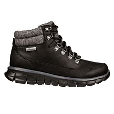 SKECHERS Damen Schnürstiefel, wasserabweisend mit Warmfutter und Memory Foam schwarz
