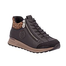 RIEKER Bottines courtes «Ready2Go» pour dames, faciles à enfiler et confortables noir