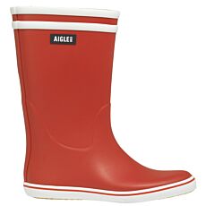 Aigle Bottes en caoutchouc pour dames, imperméables au look rétro – rouge