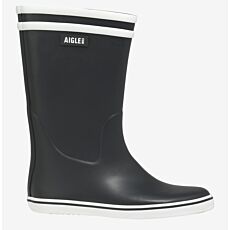 Aigle Bottes en caoutchouc pour dames, imperméables au look rétro – marine