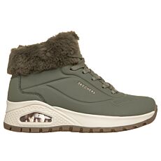SKECHERS Bottine à lacets femme «Uno Rugged», Air-Cooled Memory Foam – vert