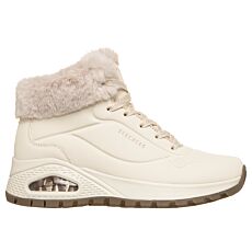 SKECHERS Bottine à lacets femme «Uno Rugged», Air-Cooled Memory Foam – blanc