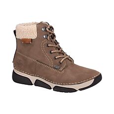 RIEKER Schnürstiefel Damen, Softmaterial mit RIEKER TEX Membran – braun