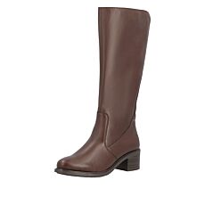 RIEKER Langschaftstiefel Damen, Softmaterial mit Varioschaft
