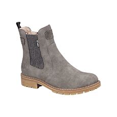 RIEKER Chelsea Stiefelette Damen, RIEKER TEX Membran – grau