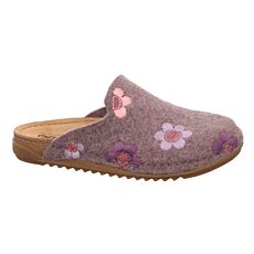GEMINI Hausschuh Damen, atmungsaktiver Filz – lila