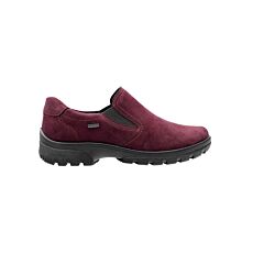 ARA Chaussure à enfiler femme, matière velours avec membrane GORE-TEX® – rouge