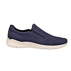 Ecco Schlupfschuh «Irving», aus Nubukleder mit Fluidform™ Sohle blau