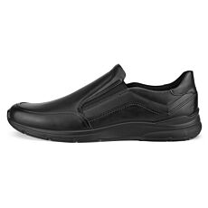 Ecco Schlupfschuh «Irving», aus Nubukleder mit Fluidform™ Sohle schwarz