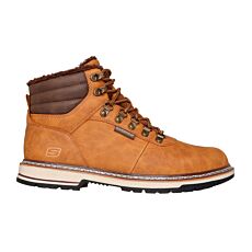 SKECHERS Herren Schnürstiefel, wasserdicht mit Warmfutter und Relaxed Fit braun