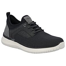 RIEKER Chaussures à enfiler pour hommes, légères et confortables – noir