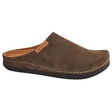 MUBB Pantoufle homme, semelle à mémoire de forme, largeur H – brun foncé