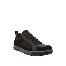 ECCO Sneaker Bypath Trend homme, cuir nubuck imperméable – noir