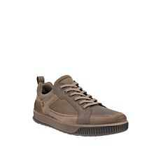 ECCO Sneaker Bypath Trend homme, cuir nubuck imperméable – taupe