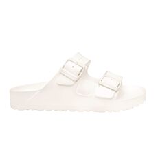 Mule Birkenstock « Arizona EVA » avec voûte plantaire anatomique blanc