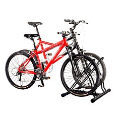 Support pour 2 vélos, utilisable des deux côtés, construction robuste en acier