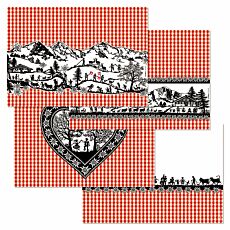 Papiertischset «Swiss Tradition», 48 Blatt, dekorative Motive