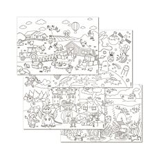 Set en papier «Kids Fun! Color-Me!», 48 feuilles, à colorier