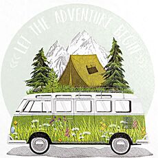 Servietten «Adventure», 20 Stück, 33 x 33 cm, 3-lagig