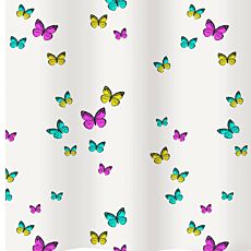 diaqua Textil-Duschvorhang «Papillon», wasserabweisend, Schmetterlings-Design, 180 x 180/200 cm