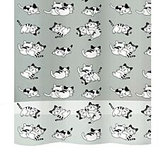 Rideau de douche diaqua «Cat», 180x200 cm, hydrofuge