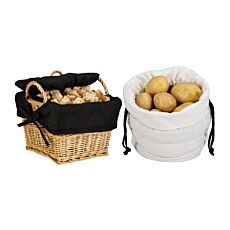 Nouvel Brot- und Kartoffelkorb-Set inkl. Wärmesack und Kirschkernen