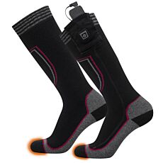 Chaussettes chauffantes « Heaters » en laine, avec batterie et câble de recharge USB-C – XL (45–47)