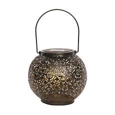 LED-Solar-Laterne mit Ornament, Ø 18 cm